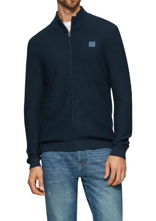 Herren s.Oliver Jacke mit Garment Dye und Raglanärmeln