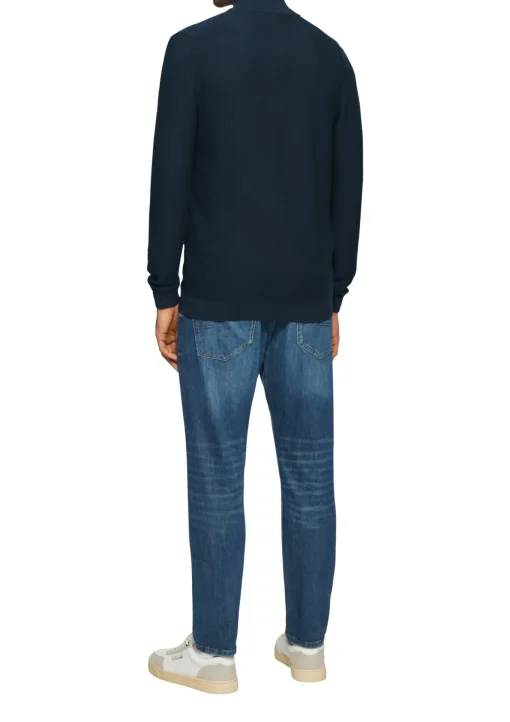 Herren s.Oliver Jacke mit Garment Dye und Raglanärmeln
