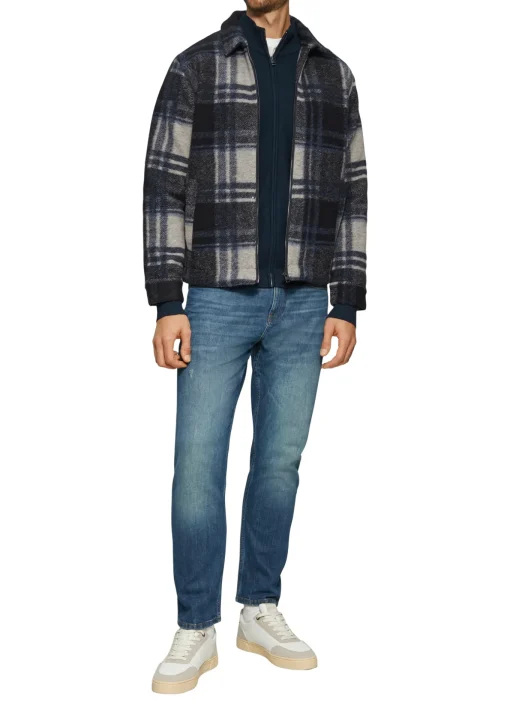 Herren s.Oliver Jacke mit Garment Dye und Raglanärmeln