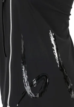 Damen Doris Streich Jacke mit Reißverschluss und dekorativem Motivprint