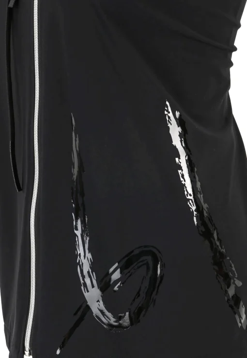 Damen Doris Streich Jacke mit Reißverschluss und dekorativem Motivprint