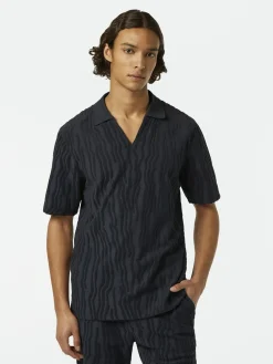 Herren Scotch & Soda Jacquard Terry Polo