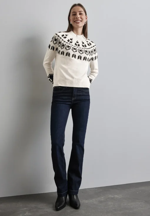 Damen Street One Jaquard Pullover