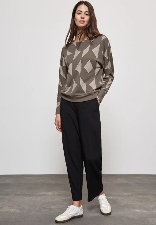 Damen Street One Jaquard-Shirt