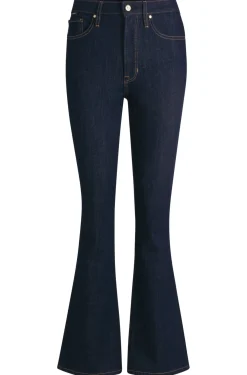 Damen Boss Jeans aus blauem Stretch-Denim mit Logo-Details