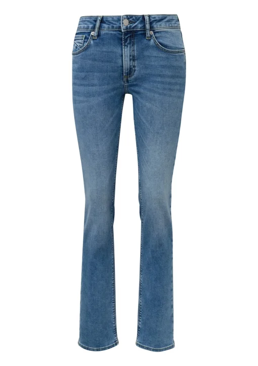 Damen QS Jeans Catie - Slim Fit - Mid Rise - Straight Leg