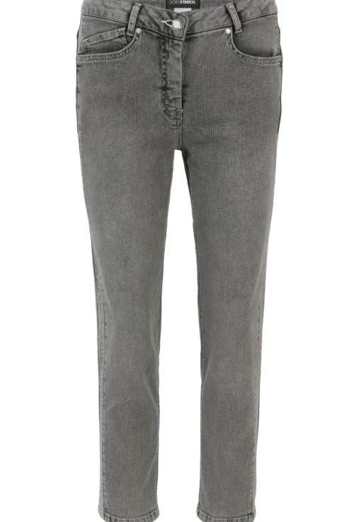 Damen Doris Streich Jeans Hose mit Strass-Steinchen