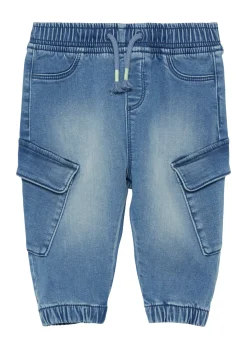 Kinder s.Oliver Jeans im Loose Fit mit Elastikbund und Cargo-Taschen