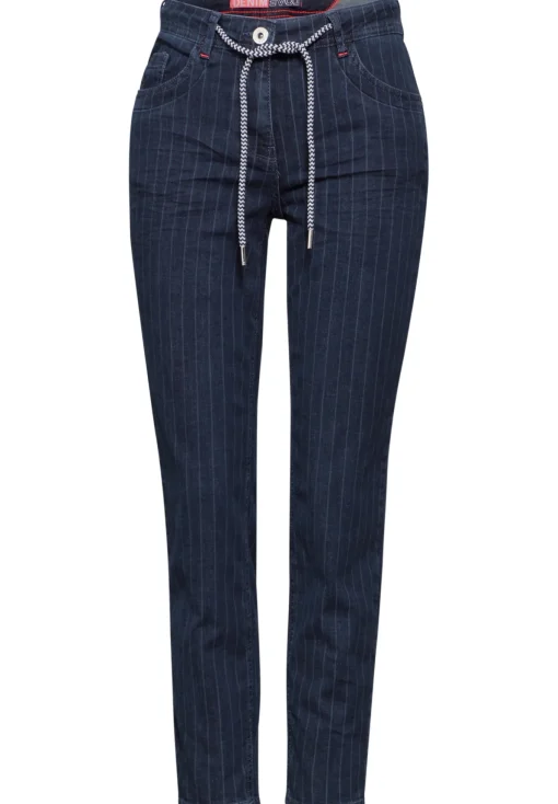Damen Cecil Jeans im Nadelstreifen-Look
