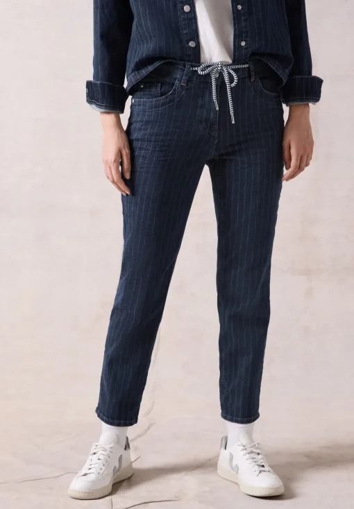 Damen Cecil Jeans im Nadelstreifen-Look