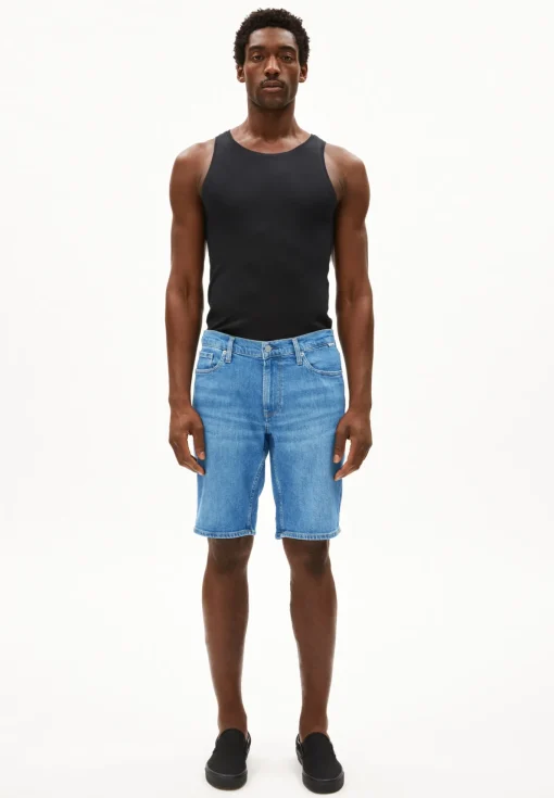 Herren armedangels Jeans Shorts aus Bio-Baumwoll-Hanf Mix