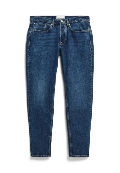 Herren armedangels Jeans Straight Leg Mid Waist Bio-Baumwoll Mix Comfort-Stretch DYLAANO