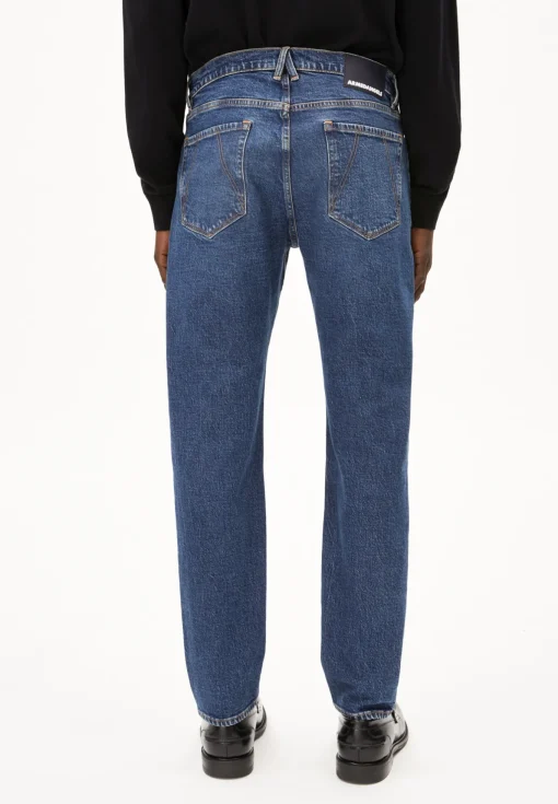 Herren armedangels Jeans Straight Leg Mid Waist Bio-Baumwoll Mix Comfort-Stretch DYLAANO