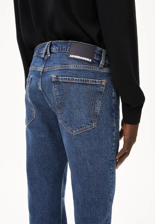 Herren armedangels Jeans Straight Leg Mid Waist Bio-Baumwoll Mix Comfort-Stretch DYLAANO