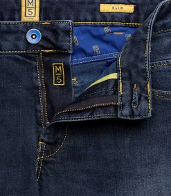 Herren Meyer Hosen Jeans Style M5 Slim