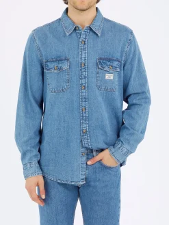 Herren GUESS JEANS Jeanshemd