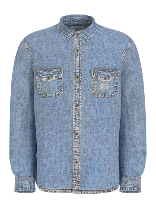 Herren GUESS JEANS Jeanshemd