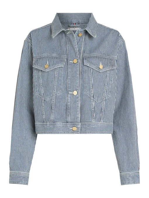 Damen Tommy Hilfiger Jeansjacke Cropped