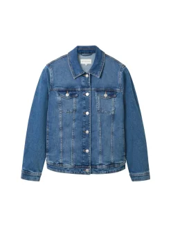 Damen TOM TAILOR Plus Jeansjacke mit Bio-Baumwolle