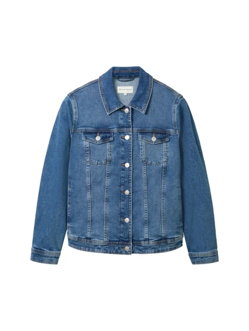 Damen TOM TAILOR Plus Jeansjacke mit Bio-Baumwolle