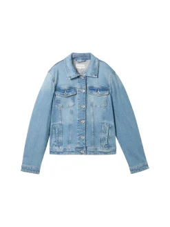 Damen Tom Tailor Jeansjacke mit recycelter Baumwolle