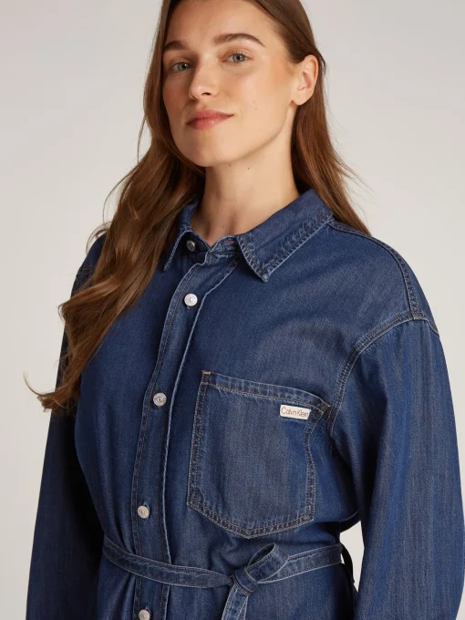 Damen Calvin Klein Jeans Jeanskleid