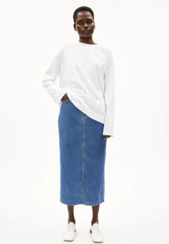 Damen armedangels Jeansrock aus recycelter Baumwolle KAALYKE