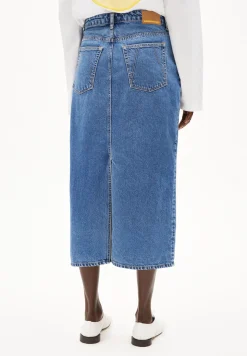 Damen armedangels Jeansrock aus recycelter Baumwolle KAALYKE