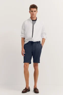 Herren Bugatti Jersey-Bermuda mit Kordelzug