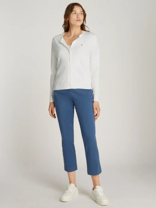 Damen Tommy Hilfiger Jersey-Cardigan mit Rundhalsausschnitt