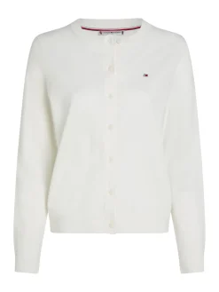 Damen Tommy Hilfiger Jersey-Cardigan mit Rundhalsausschnitt