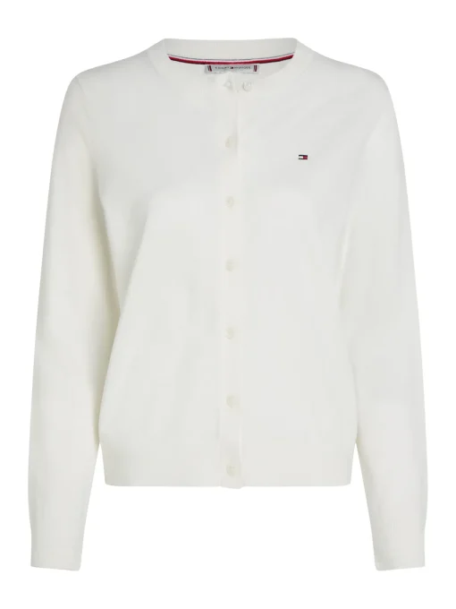 Damen Tommy Hilfiger Jersey-Cardigan mit Rundhalsausschnitt