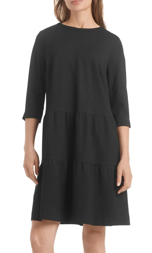 Damen Marc Cain Jerseykleid mit Stufenvolants