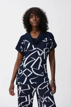 Damen Ribkoff Jersey-Top