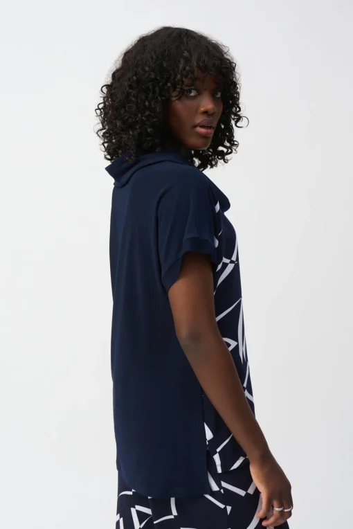Damen Ribkoff Jersey-Top