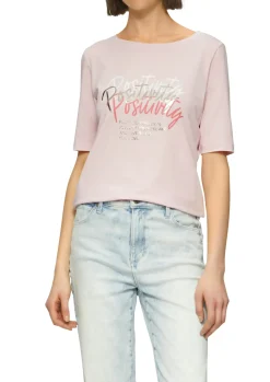 Damen s.Oliver Jersey-T-Shirt im Slim Fit mit Frontprint