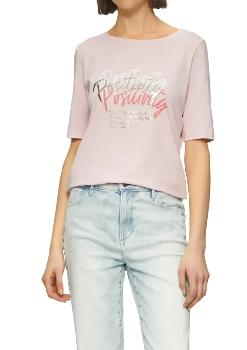 Damen s.Oliver Jersey-T-Shirt im Slim Fit mit Frontprint