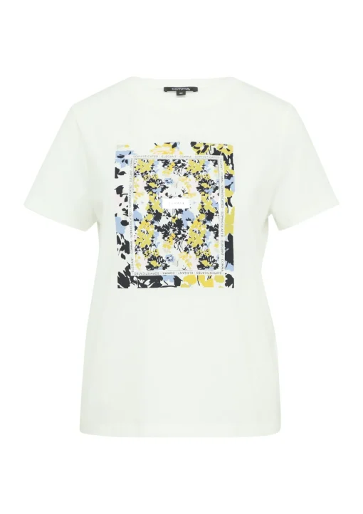Damen Comma Jersey-T-Shirt mit Artwork