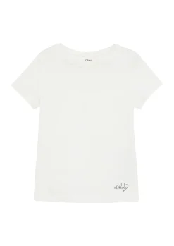 Kinder s.Oliver Jersey-T-Shirt mit dezentem Logoprint