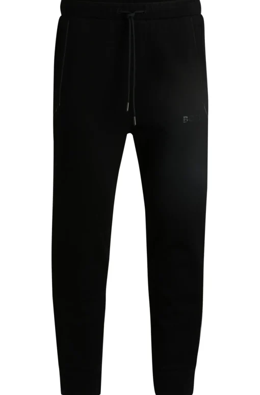 Herren Boss Green Jogginghose aus Baumwoll-Mix mit spiegelndem Logo