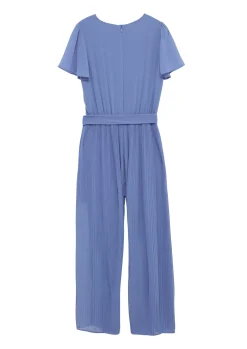 Kinder s.Oliver Jumpsuit aus Chiffon mit Gürtel und plissierter Hose