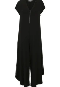 Damen Doris Streich Jumpsuit aus Jersey mit Strass-Reißverschluss