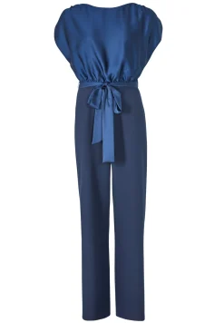 Damen Swing Day Jumpsuit aus Material-Mix