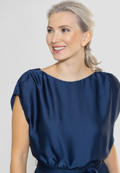 Damen Swing Day Jumpsuit aus Material-Mix