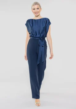 Damen Swing Day Jumpsuit aus Material-Mix