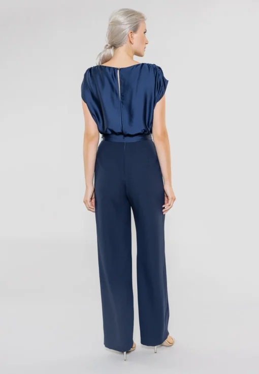 Damen Swing Day Jumpsuit aus Material-Mix