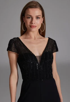 Damen Hey Kyla Jumpsuit mit Stickerei und kleinem Ärmelansatz