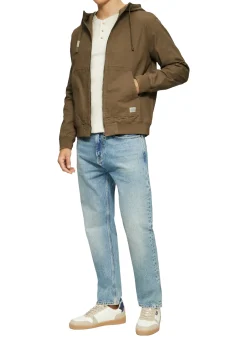 Herren s.Oliver Kapuzenjacke aus robustem Canvas