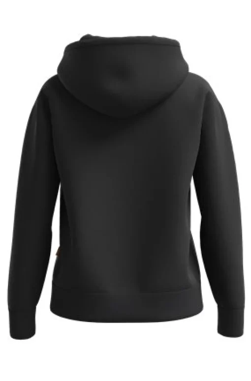 Damen Boss KAPUZEN-SWEATSHIRT Edelight AUS BAUMWOLLE-TERRY MIT KONTRASTIERENDEM LOGO