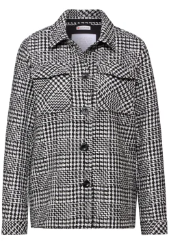 Damen Street One Karierte Bouclé Jacke